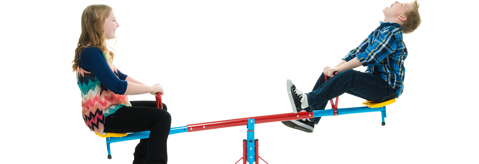 Photo of children playing on teeter totter 