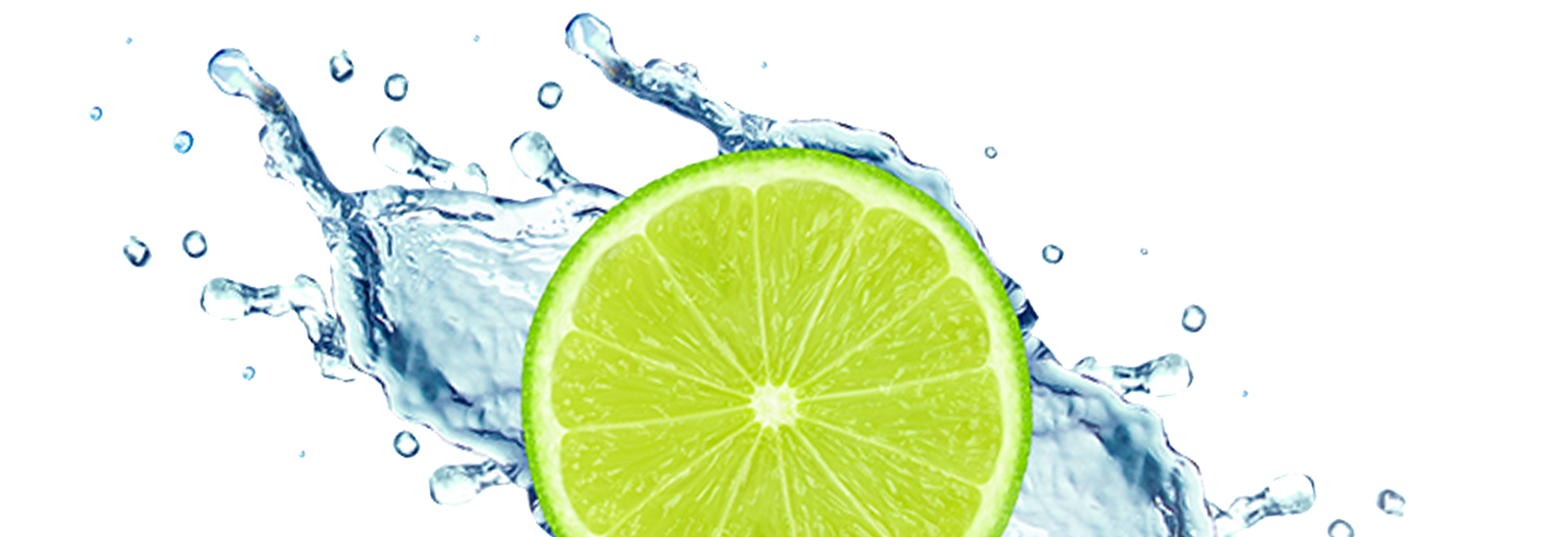 Una rodaja de limón en agua