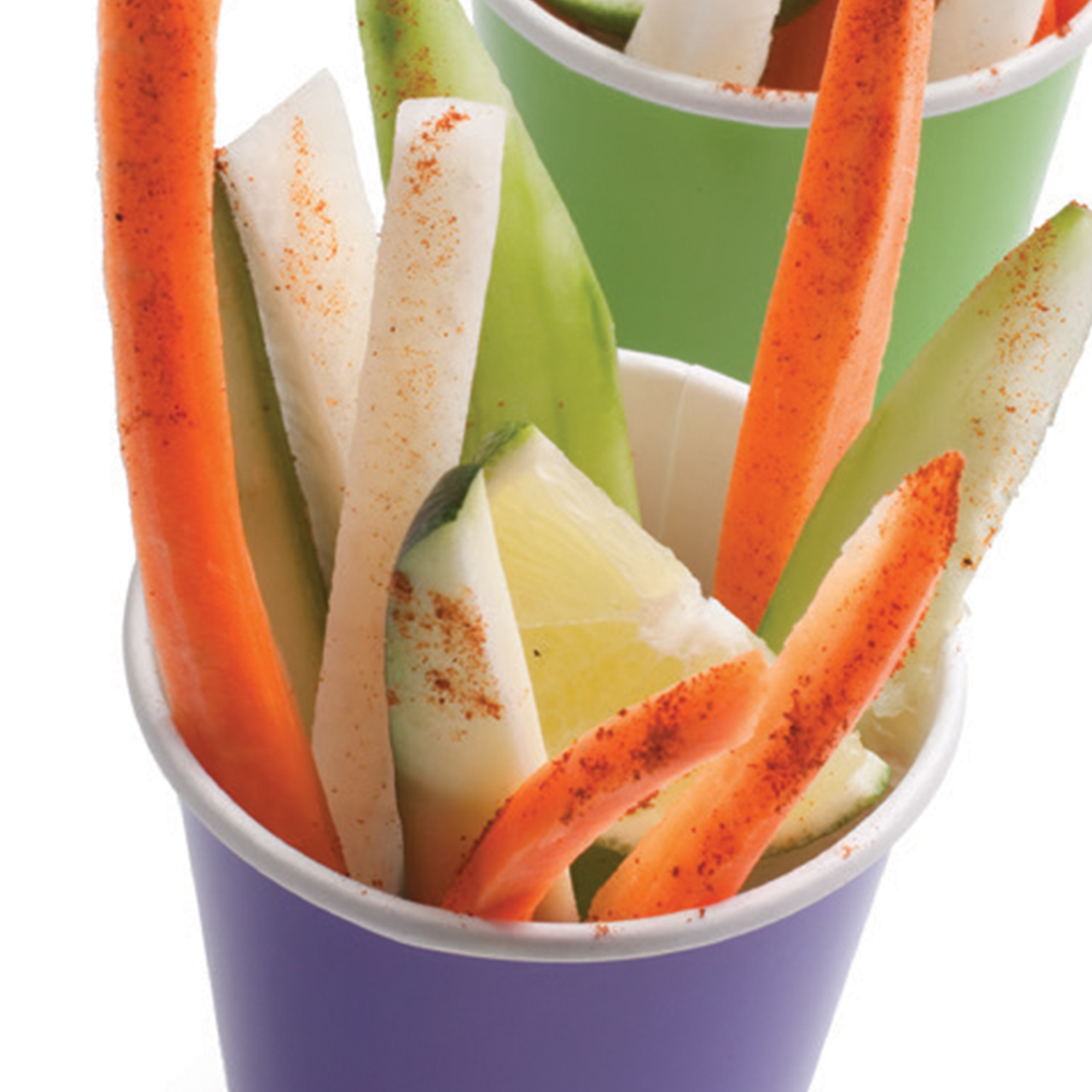 Vegetable Sticks with Chili & Lime